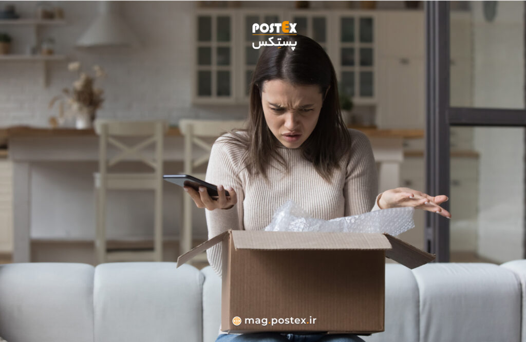 کالای اشتباهی ارسال شده برای مشتری