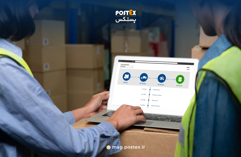 نمایش پنل crm در انبار پستی