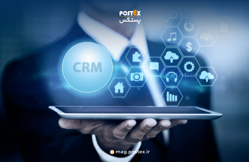 هولوگرام crm روی تبلت (ارتباط با مشتری)